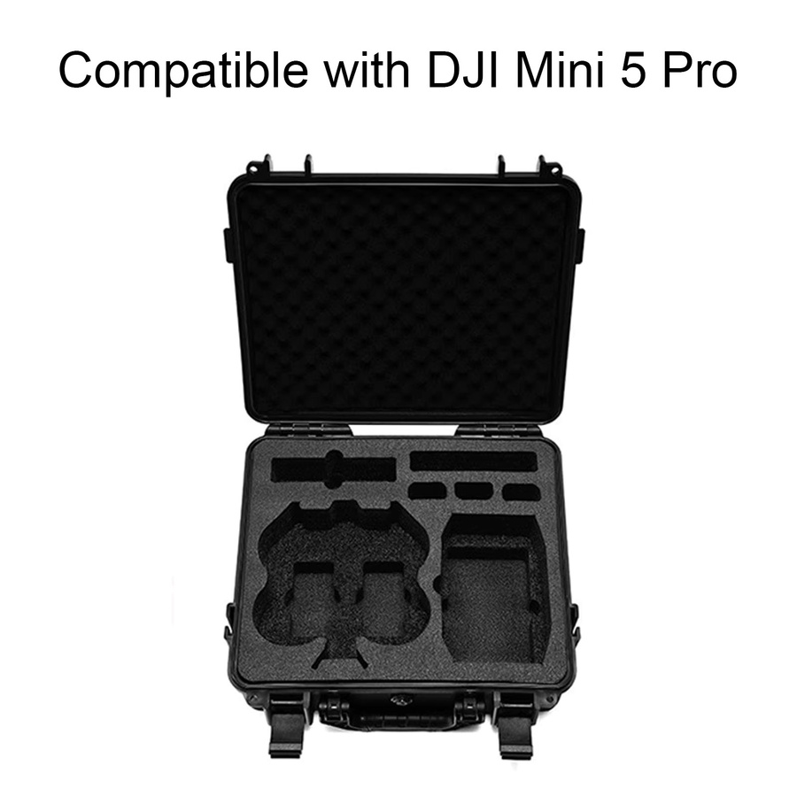 ZuruKin Hartschalen-Tragetasche mit Schultergurt für DJI NEO2 Drone Combo, schwarz, stoßfeste und wasserdichte Aufbewahrungsbox - Bild 3