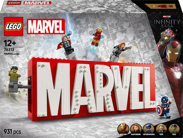 LEGO Marvel Super Heroes Marvel Logo & Minifiguren Konstruktionsspielzeug
