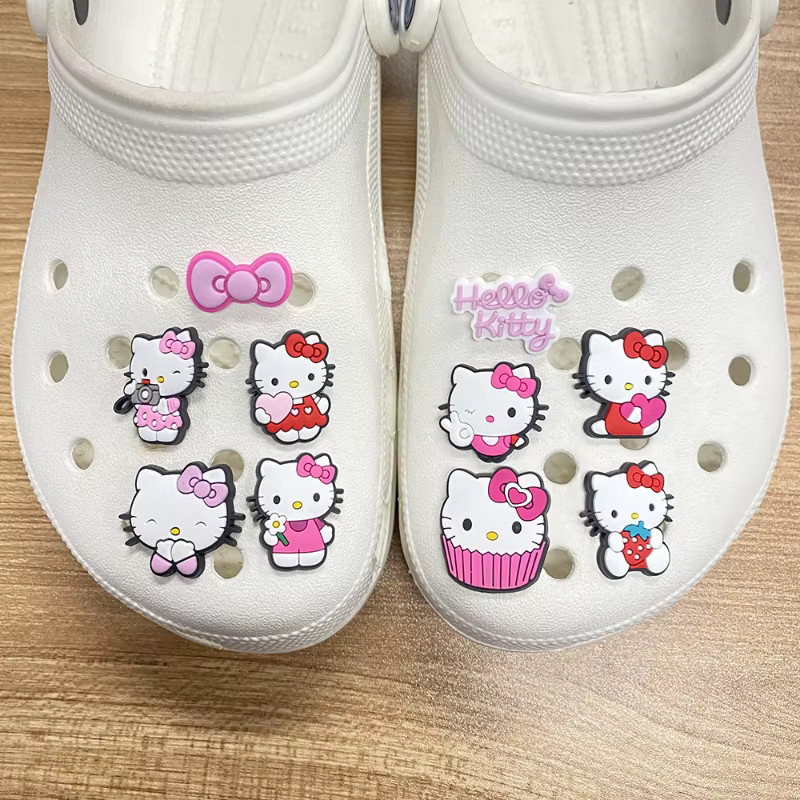 Mesuca Schuh-Charms, Hello Kitty, rosa Schleifen, Mädchen - Bild 2