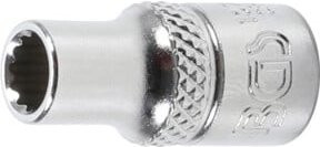 BGS Steckschlüssel-Einsatz Zwölfkant 10772, Antrieb 1/4 Zoll (6,3 mm), Schlüsselweite 5,5 mm, Farbe Silber - Bild 1