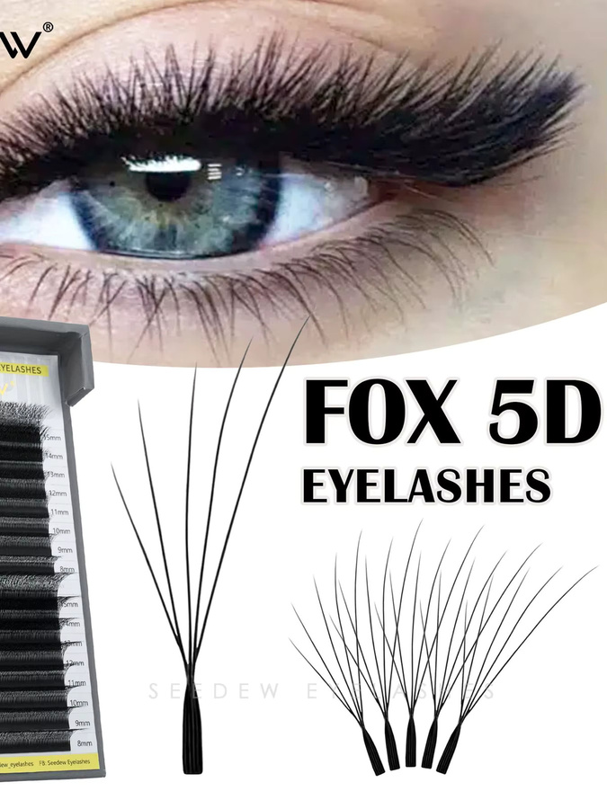 SEEDEW Fox 5D W-förmige Wimpernverlängerung Cat Eye Volume - Bild 5