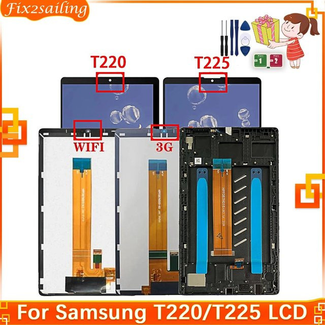 Samsung LCD Display Touchscreen Digitalisierer Panel Baugruppe für Tab A7 Lite SM-T220 SM-T225 in Schwarz - Bild 1