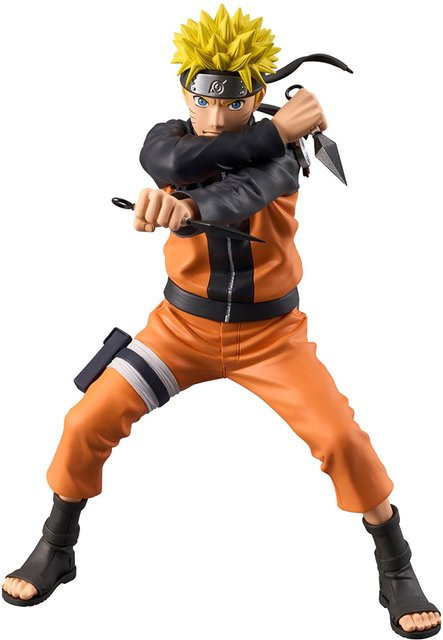 Banpresto Naruto Shippuden Grandista Uzumaki Naruto Anime Figur in Orange, Höhe: 22,0 cm - Bild 1