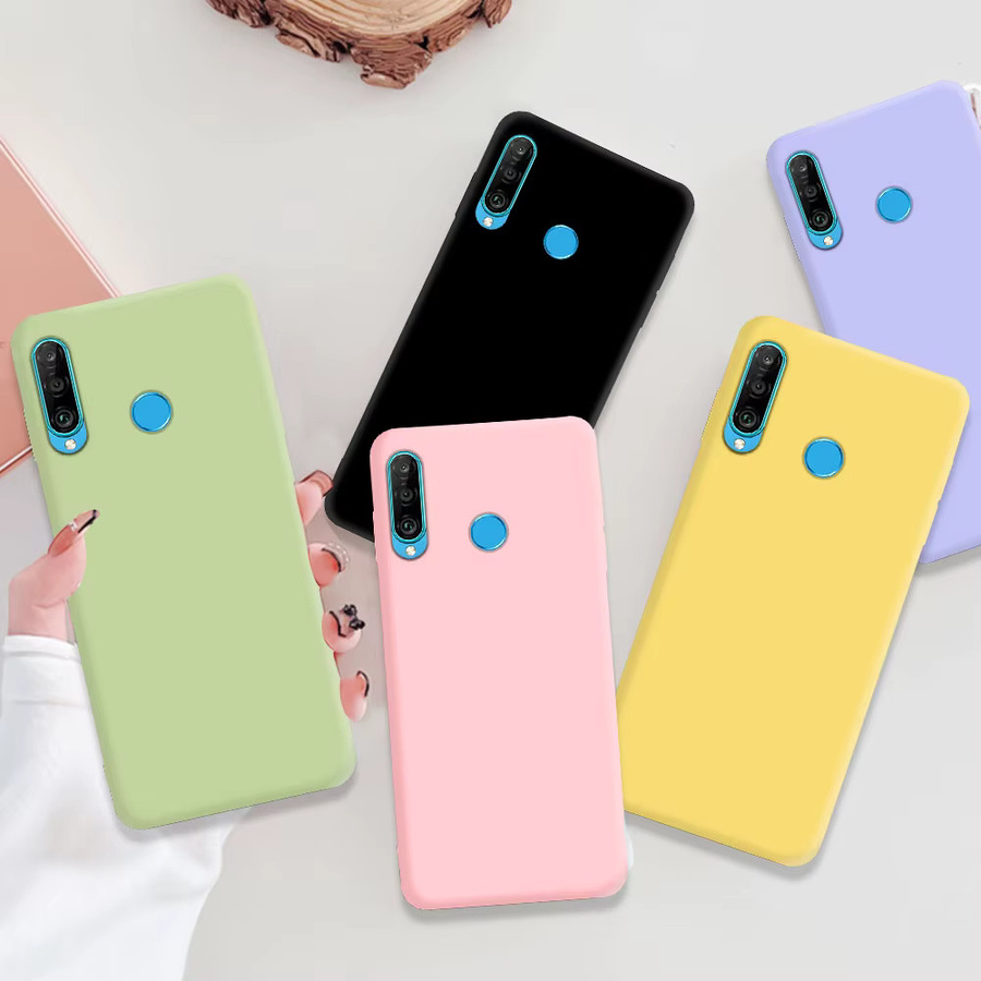 Flüssigsilikon-Handyhülle für Huawei P30 lite, P40 lite, Y6, Y7, Y9 Prime 2019, Y6P, Y7P, Y8S, P Smart 2019, P Smart Z in Pink und Multicolour - Bild 3