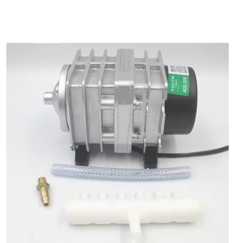 Hailea ACO Elektromagnetischer Luftkompressor für Koi-Aquarium und Teich, Silber, 220 V - Bild 2