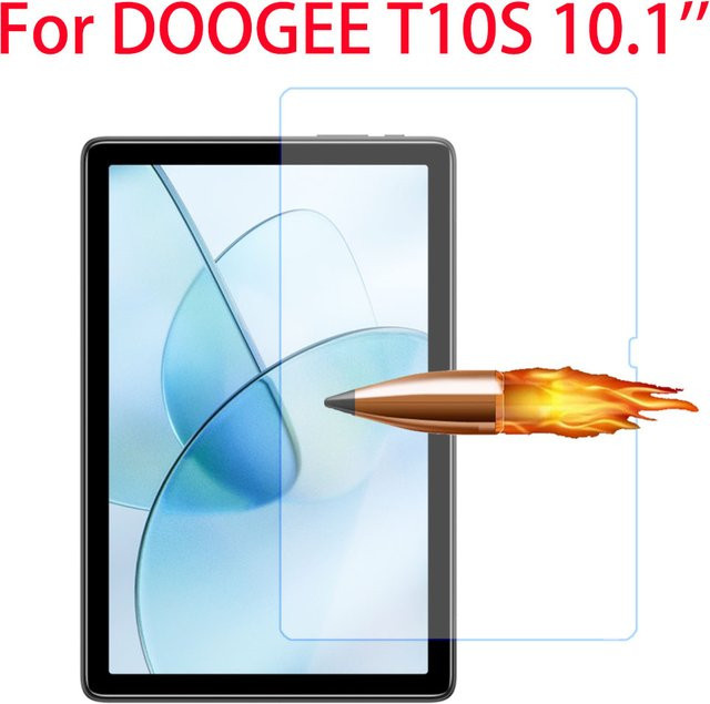 DOOGEE T10S Displayschutzfolie aus gehärtetem Glas, transparent, für 10,1 Zoll Tablet - Bild 1