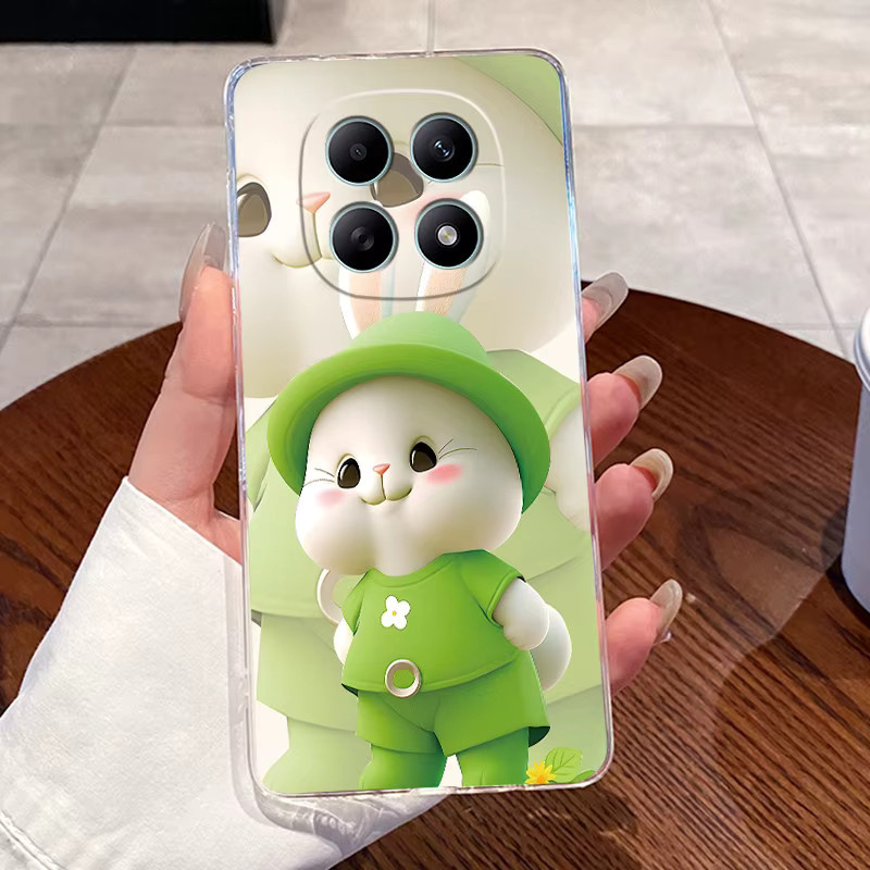 Silikon Schutzhülle mit niedlichem Kaninchen Muster für Xiaomi Redmi Note 15 Pro 5G, Redmi Note 15 und Redmi Note 15 Pro Plus - Bild 2
