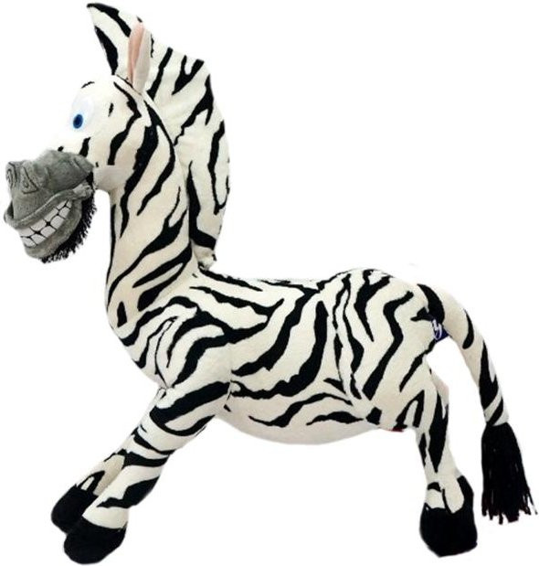 Yiran toy Madagaskar Plüschtier, 6-teiliges Set, Giraffe Nilpferd Löwe Pinguin Zebra Lemuren - Bild 1
