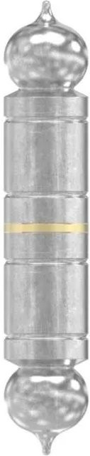 FeNau Zierscharnier aus Edelstahl in Silber, Durchmesser: 20 mm, Dorn: 11 mm, glatt - Bild 1