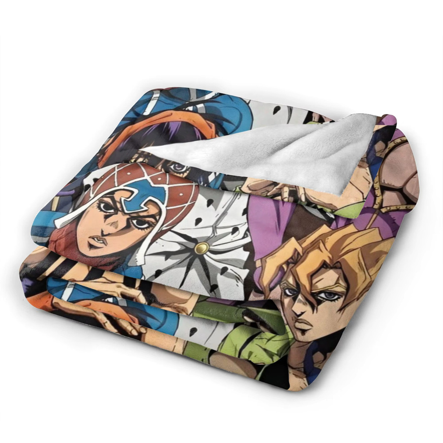 JoJo Bizarre Adventure Flanell Steppdecke Multicolour ultraweich und atmungsaktiv - Bild 4