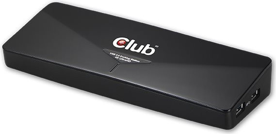 Club3D SenseVision USB 3.0 4K UHD Dockingstation in Schwarz mit HDMI, DisplayPort und GigE - Bild 2