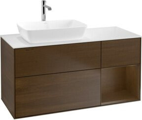 V&B Waschtischunterschrank Finion mit Wandbeleuchtung in Weiß, Breite: 120 cm, Tiefe: 50,1 cm, Höhe: 50,1 cm - Bild 1