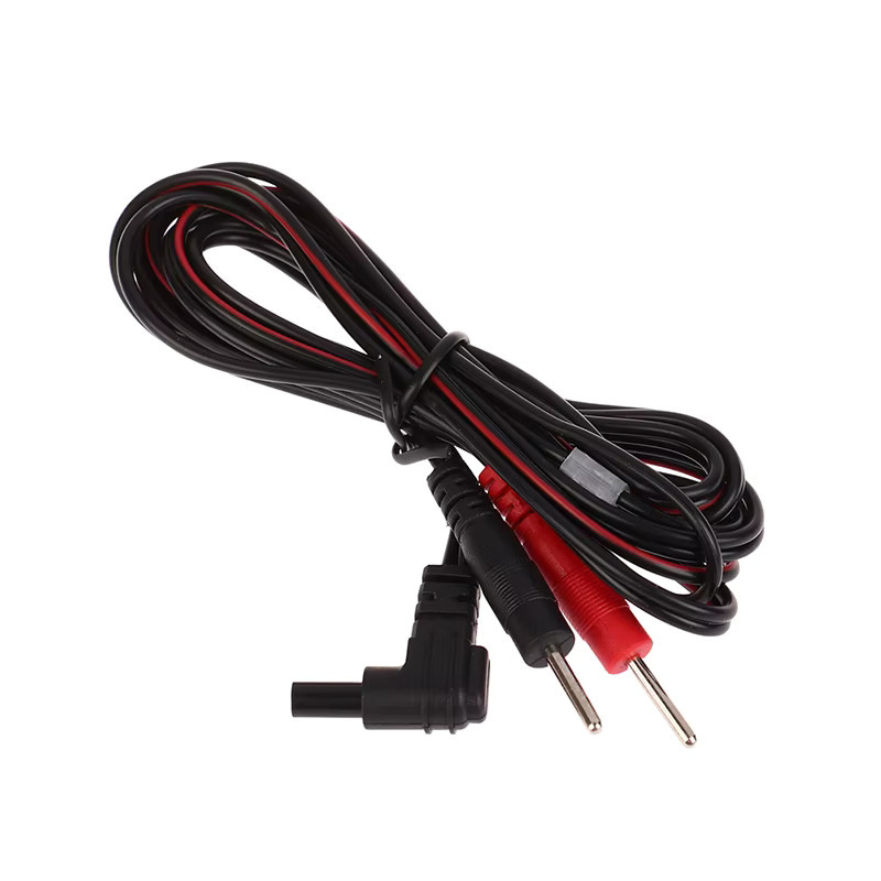 HNKMP Ersatz-Elektrodenkabel in Schwarz mit 2,35 mm Standard-Pin-Verbindung für TENS-Einheiten und Muskelstimulatoren - Bild 3