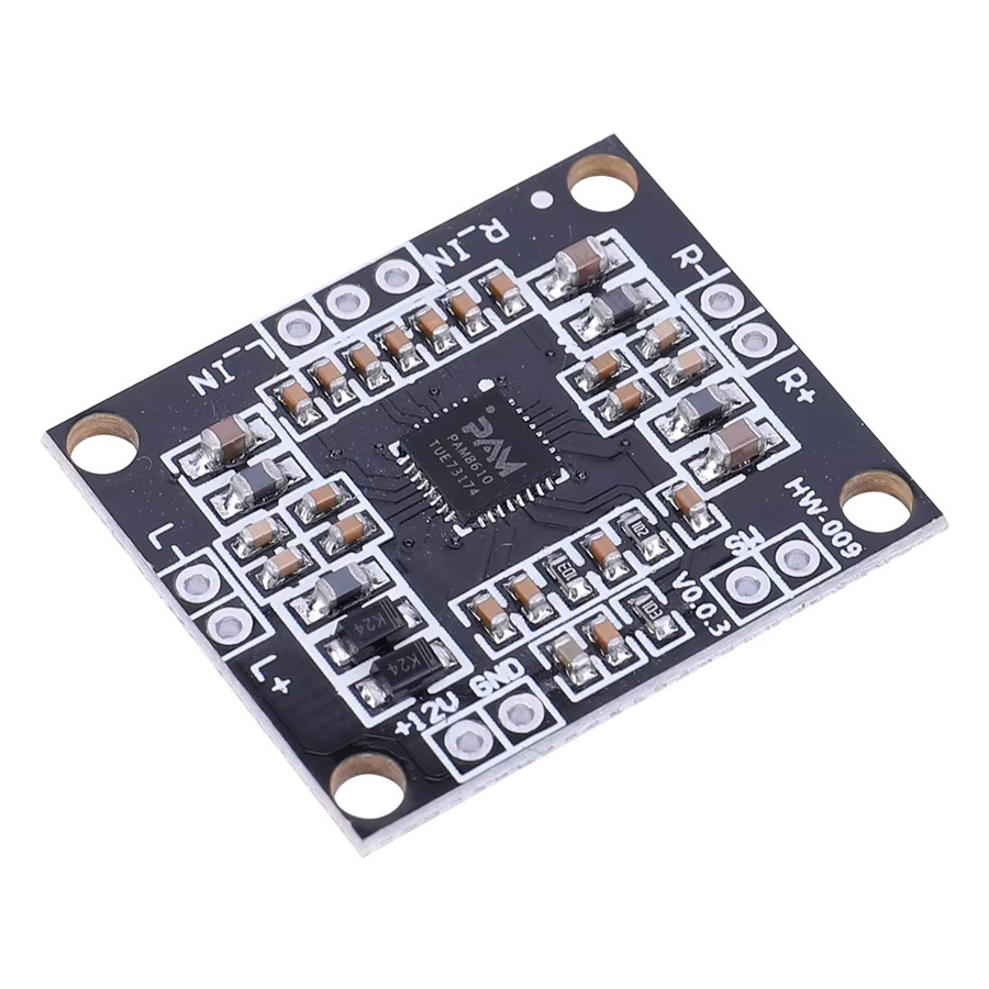 LAIMANEI PAM8610 Digitaler Audio Verstärker Modul Klasse D Stereo 2x15W Schwarz - Bild 2