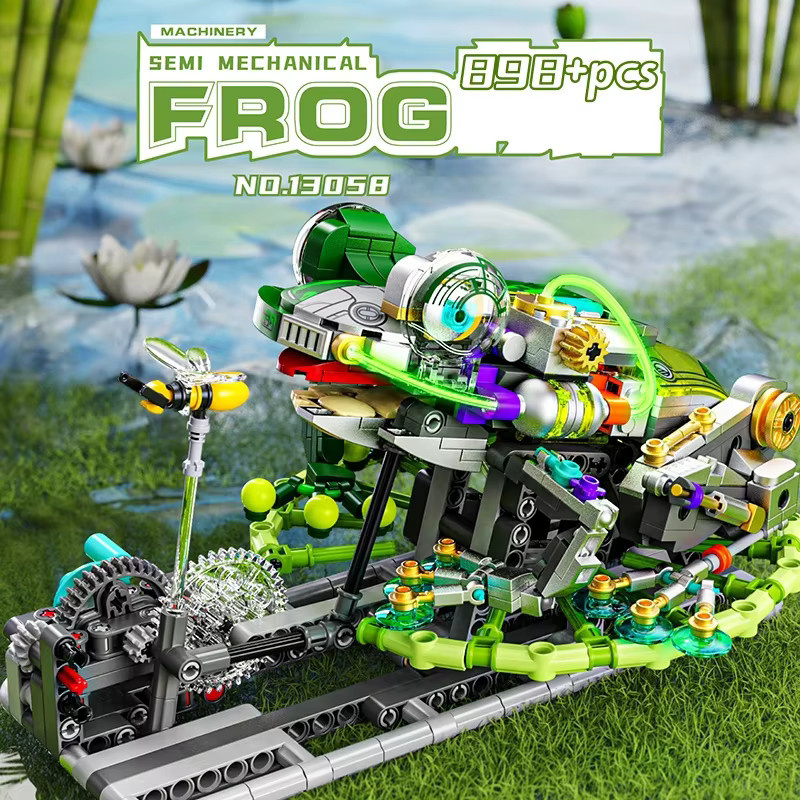 FUNXINEE Frosch-Bausteine Mechanisches Modell, 898 Teile - Bild 3