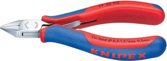 Knipex Elektronik-Seitenschneider mit Mehrkomponenten-Hüllen in Multicolor, 115 mm - Bild 2