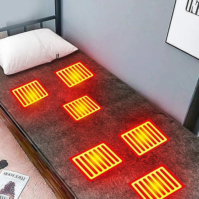 Dreamburgh USB Heizdecke in Grau mit 3-Gang-Temperaturregelung für Zuhause, Auto und Camping - Bild 1
