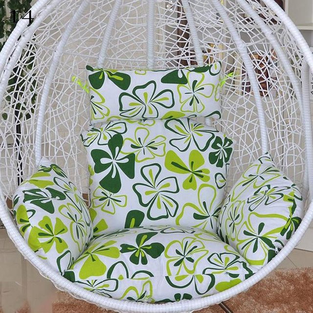 Runder Kissenbezug aus Polyester für Hängeschaukel-Ei-Stuhl und Papasan-Sessel, Mehrfarbig, Waschbar - Bild 1