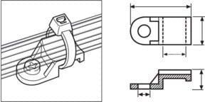 Hellermann Tyton Befestigungssockel TY8G1-N66-NA-C1 - Bild 1