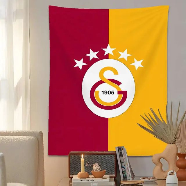 VIKAMA Galatasaray Wandbehang Fußball Club Textildecke in Multicolour - Bild 1