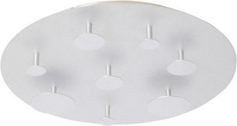 Näve LED-Deckenleuchte Firenze in Silber, Durchmesser: 50 cm, Höhe: 11 cm