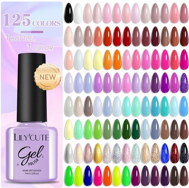 LILYCUTE Nagelgel-Lack, 7 ml, glänzend - Bild 1
