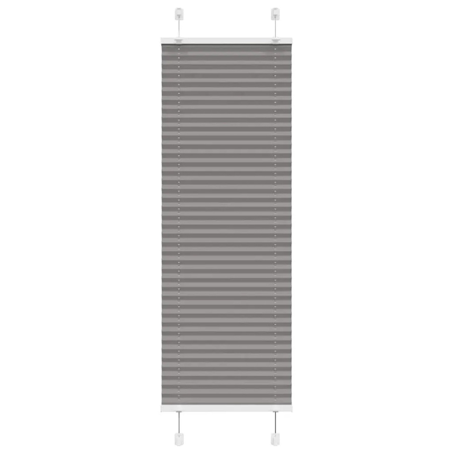 vidaXL Plissee Anthrazit semi-transparent aus Polyester, Breite: 45 cm, Höhe: 100 cm - Bild 2