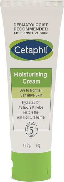 Cetaphil Feuchtigkeitscreme für Gesicht und Körper, 80 g, Trockene und Normale Haut - Bild 1