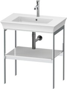 Duravit Waschtisch-Konsole White Tulip, Farbe: Weiß glänzend, bodenstehend, B/T: 68,4 x 45 cm - Bild 1