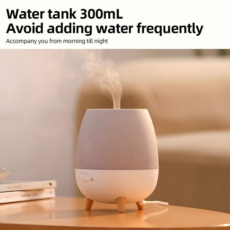 TOMTOP JMS Ätherischer Öl Diffusor mit Fernbedienung und Timer, 300ml Aromatherapie Vernebler in Weiß - Bild 8