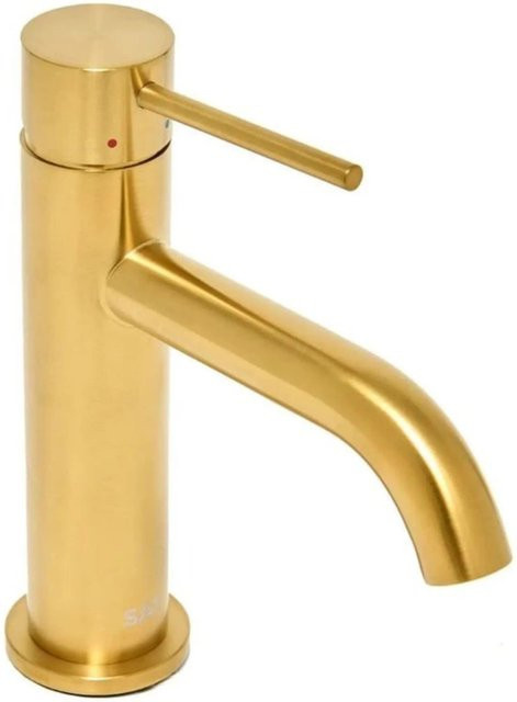 Swiss Aqua Technologies Waschtischarmatur Einhebelmischer aus Edelstahl in Gold, Höhe: 16,5 cm - Bild 1