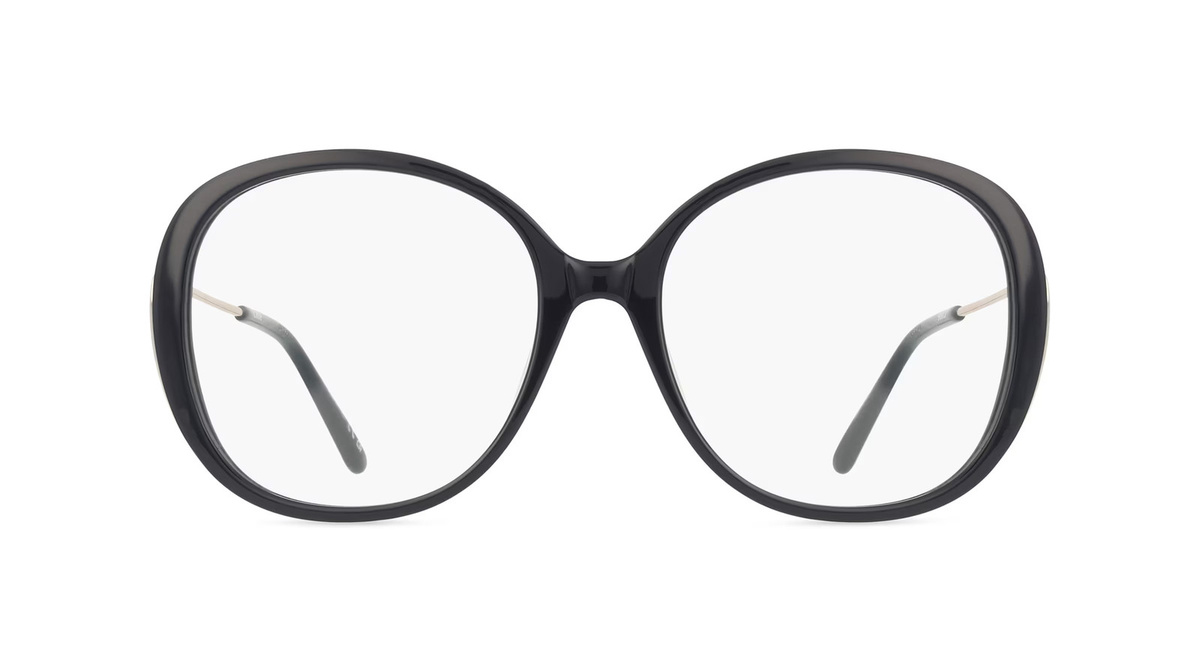Chloé CH0172O Brille, Unisex, Vollrand, Oval, Acetat, blau, gold - Bild 1