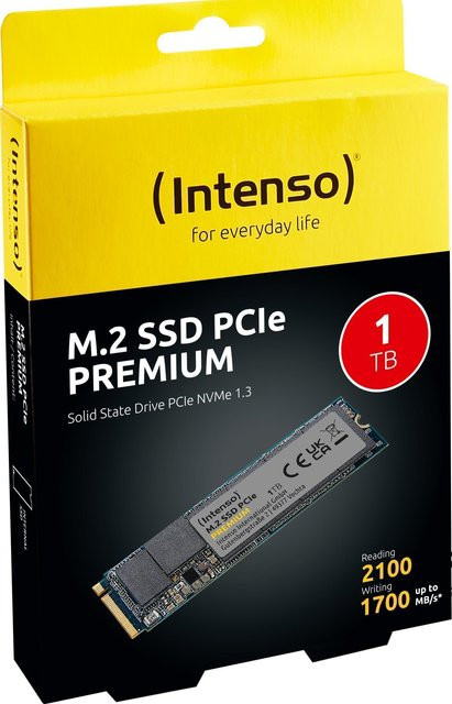 Intenso Premium Interne M.2 PCIe NVMe SSD 1TB Schwarz - Bild 2