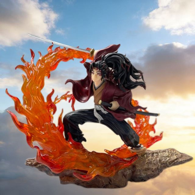 Bandai Dämonentöter Tsugikuni Yoriichi, PVC-Statue, Leuchtende Figur, 20,5cm - Bild 1