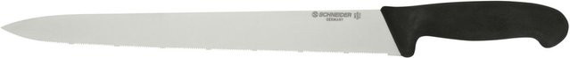 Schneider Brotmesser mit feiner Säge in Schwarz, Klingenlänge: 31 cm - Bild 1