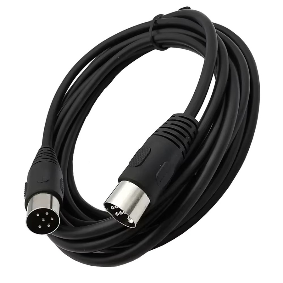 BSN DIN 6-poliges Audio- und Videokabel S-Terminal Midi Stecker auf Stecker Buchse in Schwarz - Bild 4