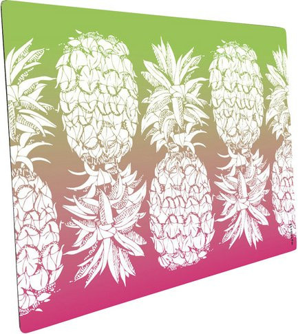 mySPOTTI Mini-Spritzschutz Ananas White aus Aluverbund in Multicolor, B/T/H: 41,0 x 59,0 x 0 cm - Bild 1