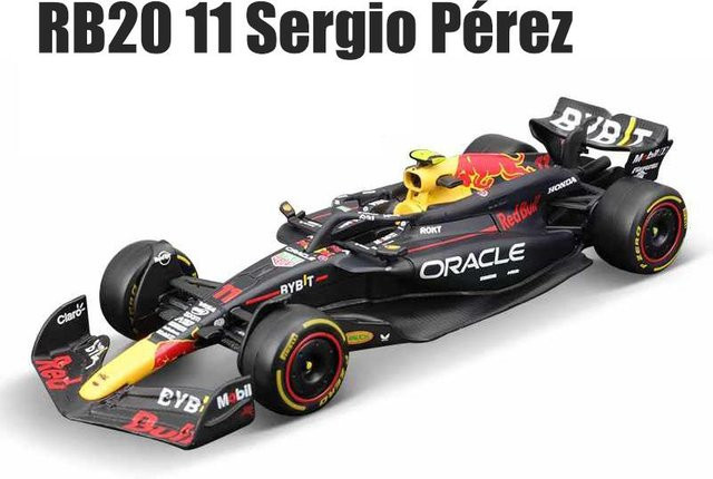 Bburago Red Bull Racing F1 Rb20, Modell Formel 1, 1:43, Metall - Bild 1