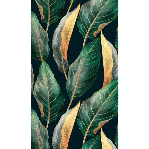 Schulte Duschrückwand DecoDesign Tropenblätter Gold B: 150 cm, H: 255 cm - Bild 2