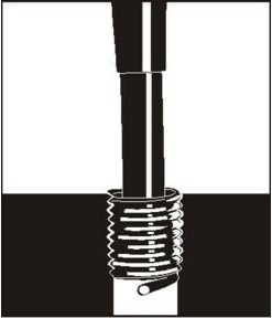 Völkel V-COIL Gewindeeinsatz M10x1,0-1,0D aus Edelstahl in Schwarz - Bild 1