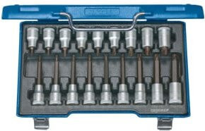 Gedore Steckschlüssel-Bit-Einsatz-Set 1/2 Zoll 18-teilig in Blau - Bild 1