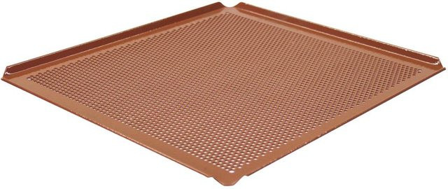 Schneider Backblech GN 2/3, rechteckig, rot, nicht klebend, B/T/H: 32,5 x 35,4 x 1,0 cm - Bild 1