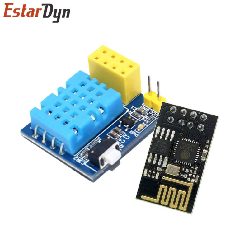 Estardyn ESP8266 ESP-01S WiFi Modul mit DHT11 Temperatur und Feuchtigkeit Sensor für Smart Home IoT DIY Kits in Blau - Bild 3