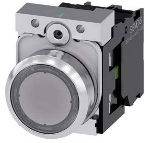 Siemens Drucktaster 3SU1153-0AB70-1BA0 in Silber und Transparent aus Metall - Bild 1