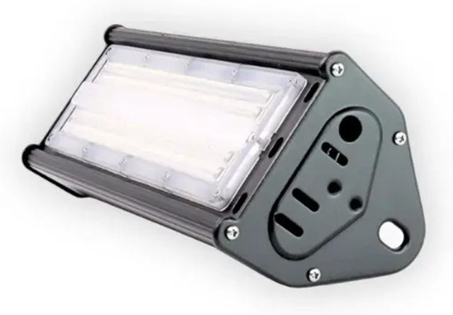 ENOVALITE Linearer LED Hallenstrahler HighBay 50W 6000lm 5000K Neutralweiß Schwarz IP65 IK10 - Bild 1