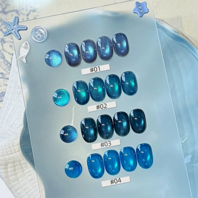 MIANEL Gel-Nagellack, Eisblau, Schimmernd, 10 ml - Bild 1