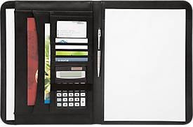 Schreibmappe Wedo Accento für Professionals, DIN A4, Schwarz, Kunstleder mit Schreibblock - Bild 1