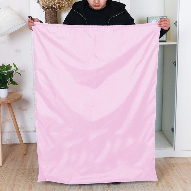 DC-HOME Textile Wäschebeutel mit Kordelzug in Pink, B/H: 50 x 70 cm - Bild 1