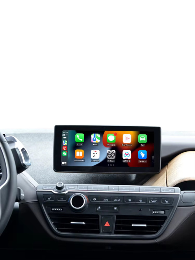 BONROAD Drahtlose CarPlay und Android Auto Interface für BMW i3 NBT EVO System 2014-2021 mit Mirror Link, AirPlay, Rückfahrkamera, Bluetooth und GPS in Schwarz - Bild 5