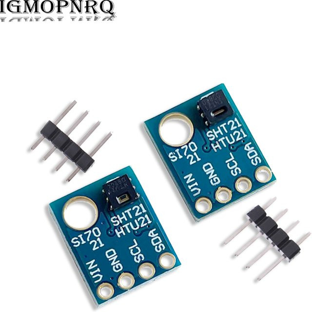 GY-21 Feuchtigkeitssensor mit I2C-Schnittstelle in Blau, hochpräzises Modul als Ersatz für Si7021 HTU21 für Arduino - Bild 1